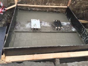 Изграждане на ивични основи и фундаменти